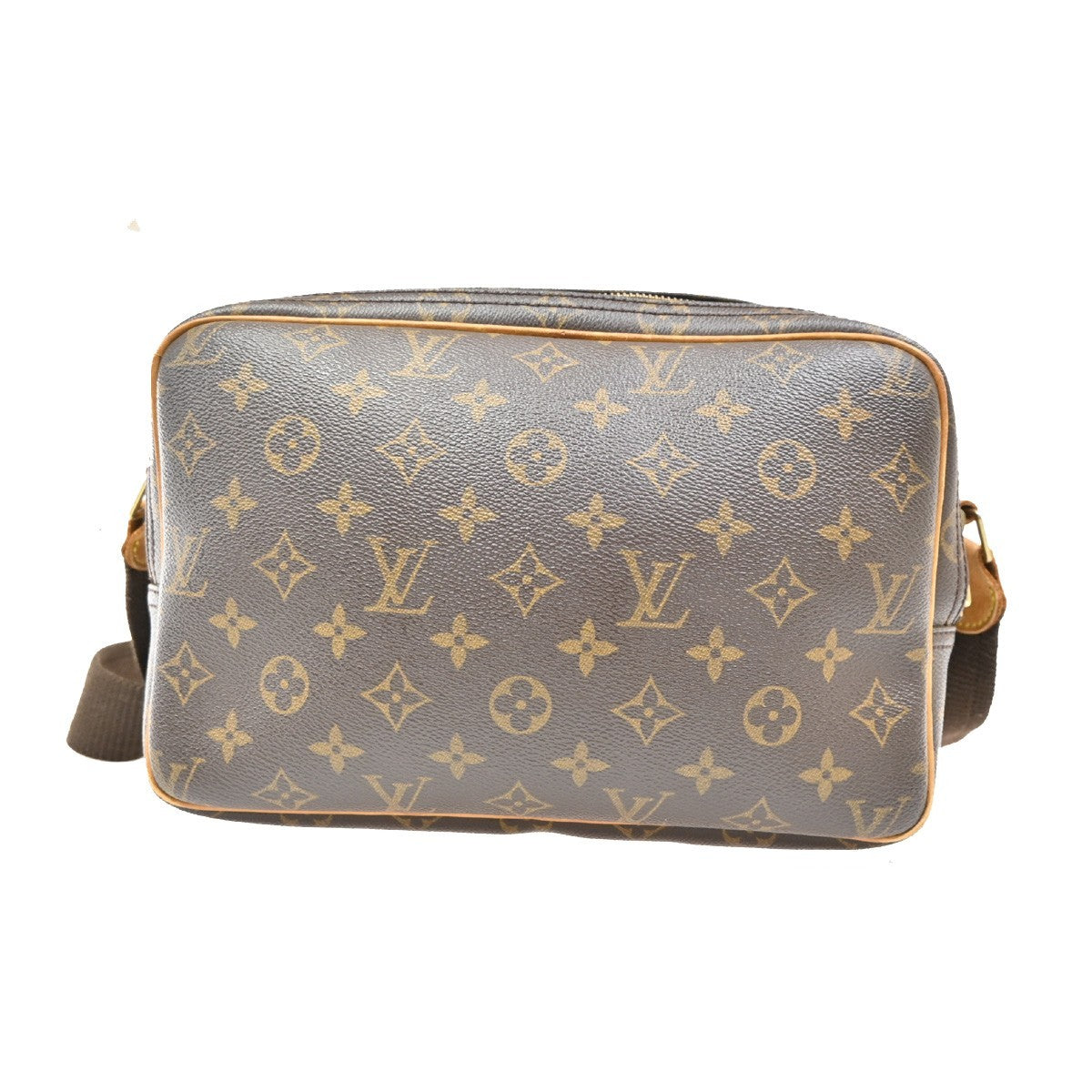 Louis Vuitton Reporter Bag Monogram Canvas, BROWN, CANVAS, Shoulder bag