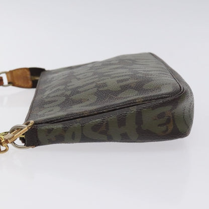 Louis Vuitton Pochette Accessoires Limited Edition Monogram Graffiti, KHAKI, CANVAS, Clutche & pouche