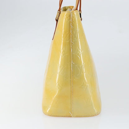 Louis Vuitton Houston Handbag Monogram Vernis, YELLOW, PATENT_LEATHER, Tote bag