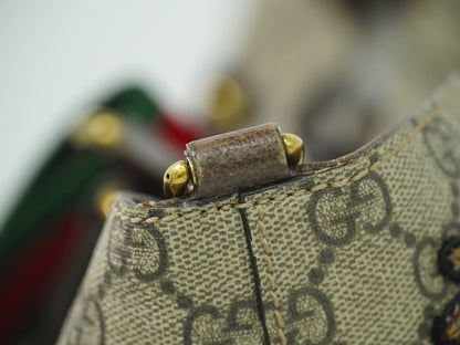 Gucci Courrier Convertible Soft Open Tote GG Coated Canvas with Applique, BEIGE, CANVAS, Tote bag