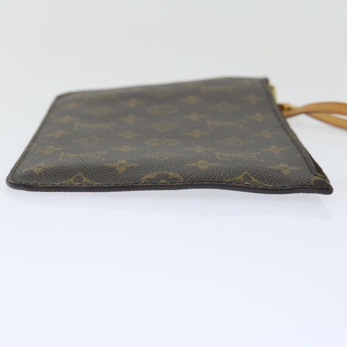Louis Vuitton Neverfull Pochette Monogram Canvas, BROWN, CANVAS, Clutche & pouche