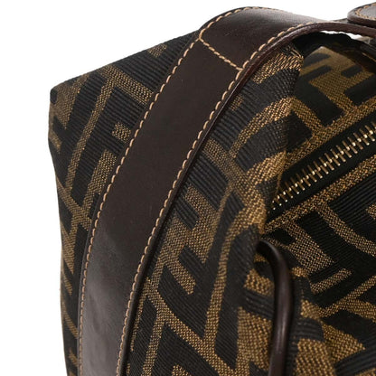 Fendi Vanity Clutch Canvas, BROWN, CANVAS, Handbag