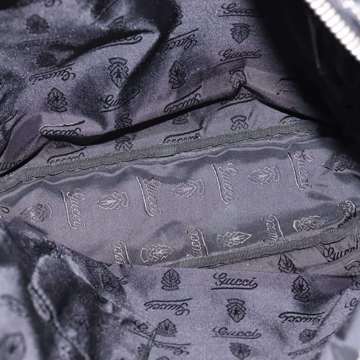 Gucci Front Zip Messenger Leather, BLACK, LEATHER, Shoulder bag