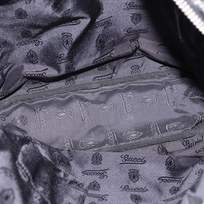 Gucci Front Zip Messenger Leather, BLACK, LEATHER, Shoulder bag