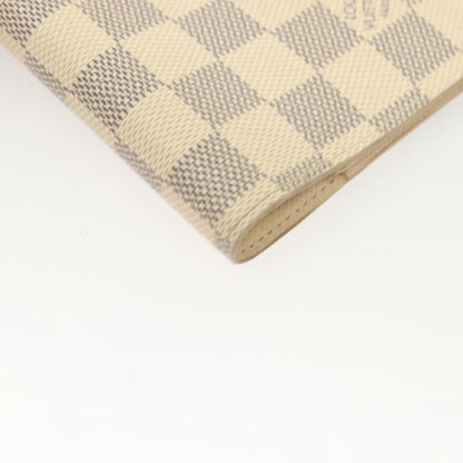 Louis Vuitton Agenda Cover Damier Azur, WHITE, CANVAS, Tech accessory