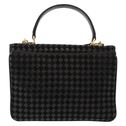 Bally Vintage Handbag Leather, BLACK, LEATHER, Handbag