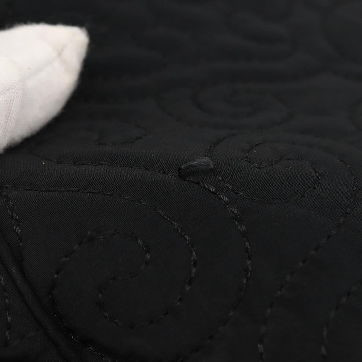 Saint Laurent Vintage Shoulder Bag Nylon, BLACK, NYLON, Tote bag