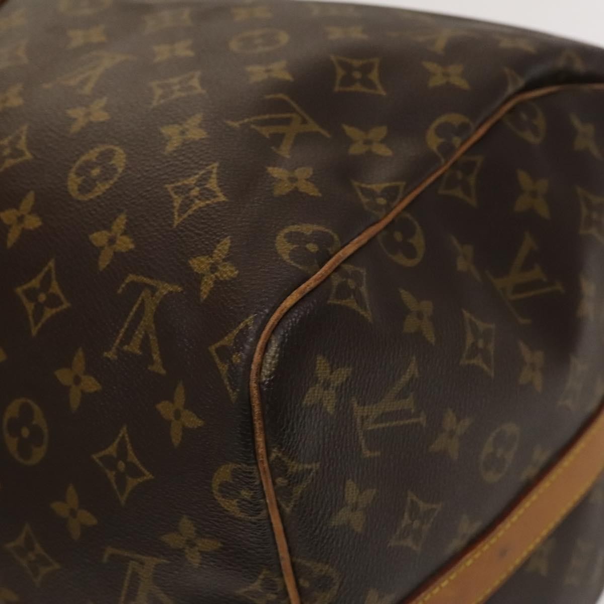 Louis Vuitton Keepall Bandouliere Bag Monogram Canvas, BROWN, CANVAS, Travel bag