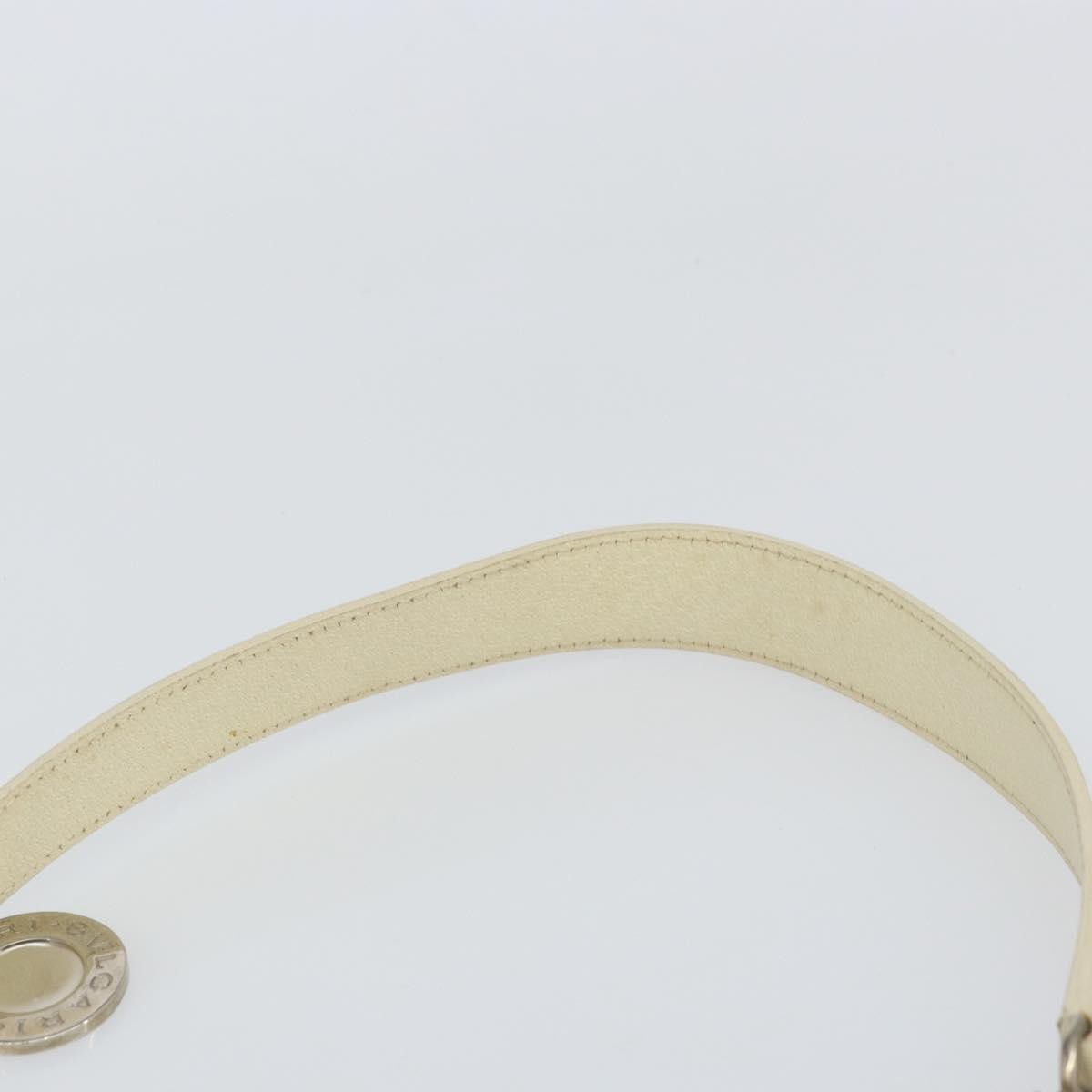 Bvlgari Logomania Shoulder Bag Canvas with Leather, BLUE, CANVAS, Shoulder bag