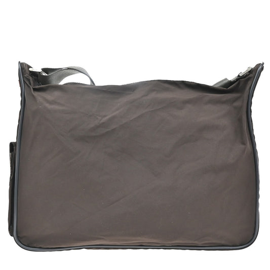 Prada Vintage Shoulder Bag Tessuto, BROWN, NYLON, Shoulder bag