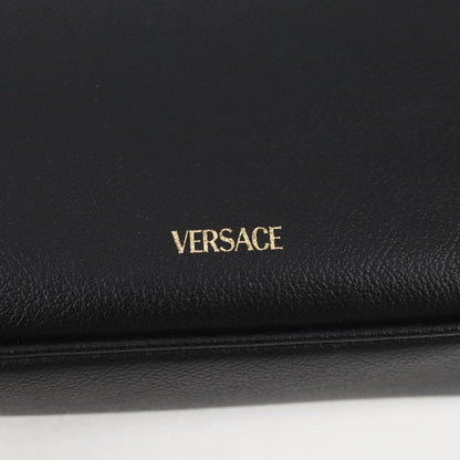 Versace Medusa Shoulder Bag Leather, BLACK, LEATHER, Shoulder bag