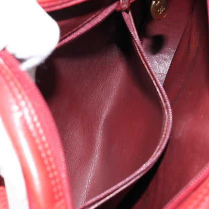 Christian Dior Vintage Shoulder Bag Leather, RED, LEATHER, Shoulder bag