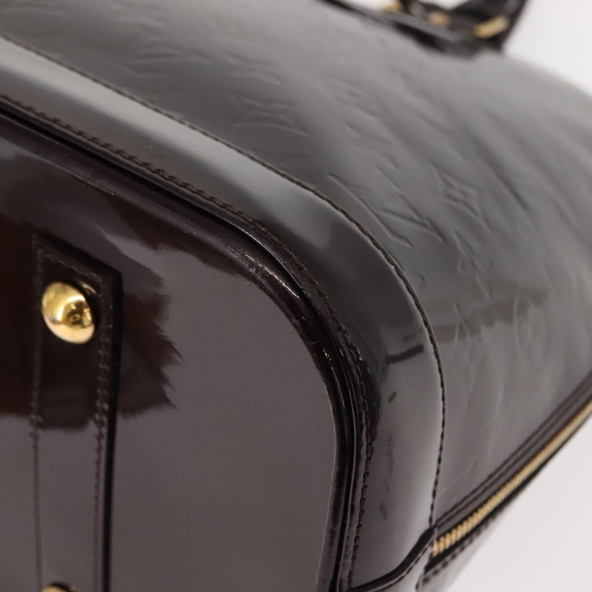 Louis Vuitton Alma Handbag Monogram Vernis, PURPLE, PATENT_LEATHER, Handbag