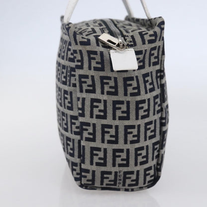 Fendi Vintage Top Handle Bag Zucchino, NAVY, CANVAS, Tote bag