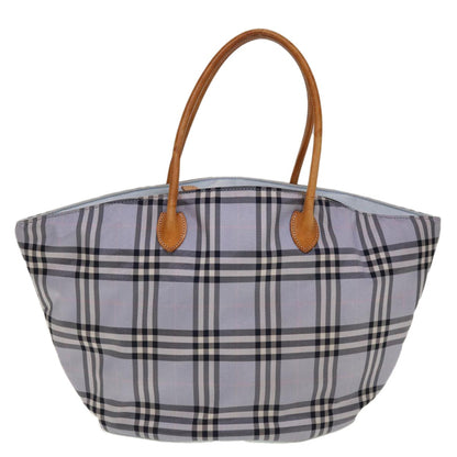 Burberry Nova Check Tote Nylon, BLUE, NYLON, Tote bag