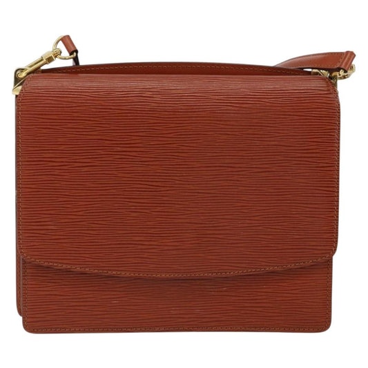 Louis Vuitton Grenelle Shoulder Bag Epi Leather, BROWN, LEATHER, Shoulder bag
