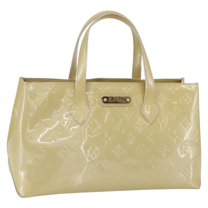 Louis Vuitton Wilshire Handbag Monogram Vernis, BEIGE, PATENT_LEATHER, Handbag