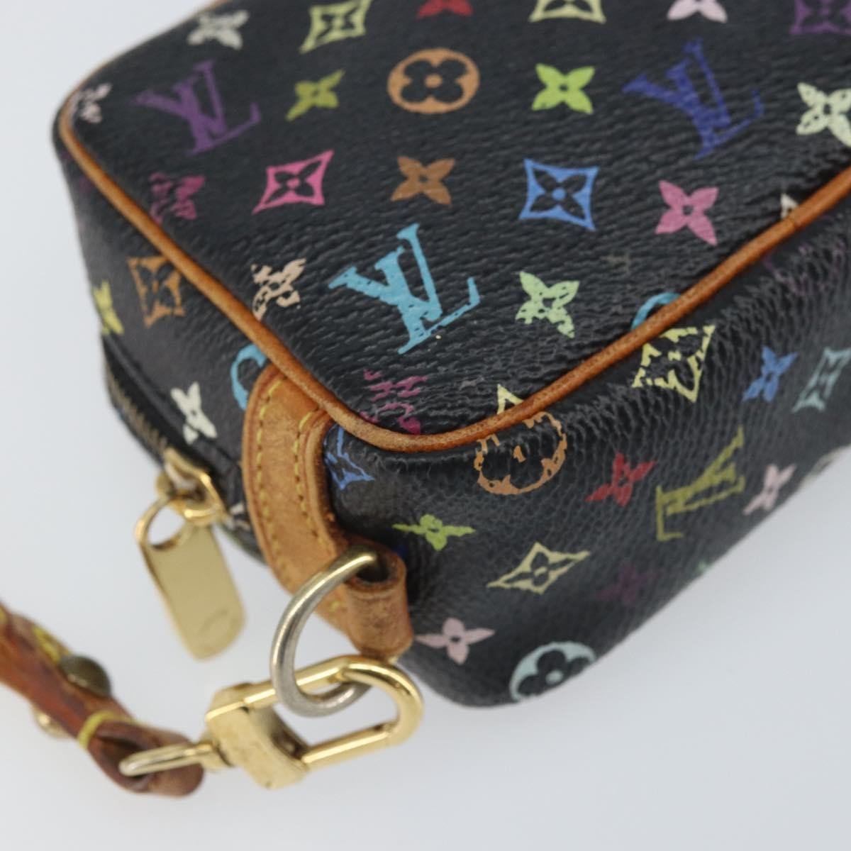Louis Vuitton Wapity Trousse Pouch Monogram Multicolor, BLACK, CANVAS, Clutche & pouche