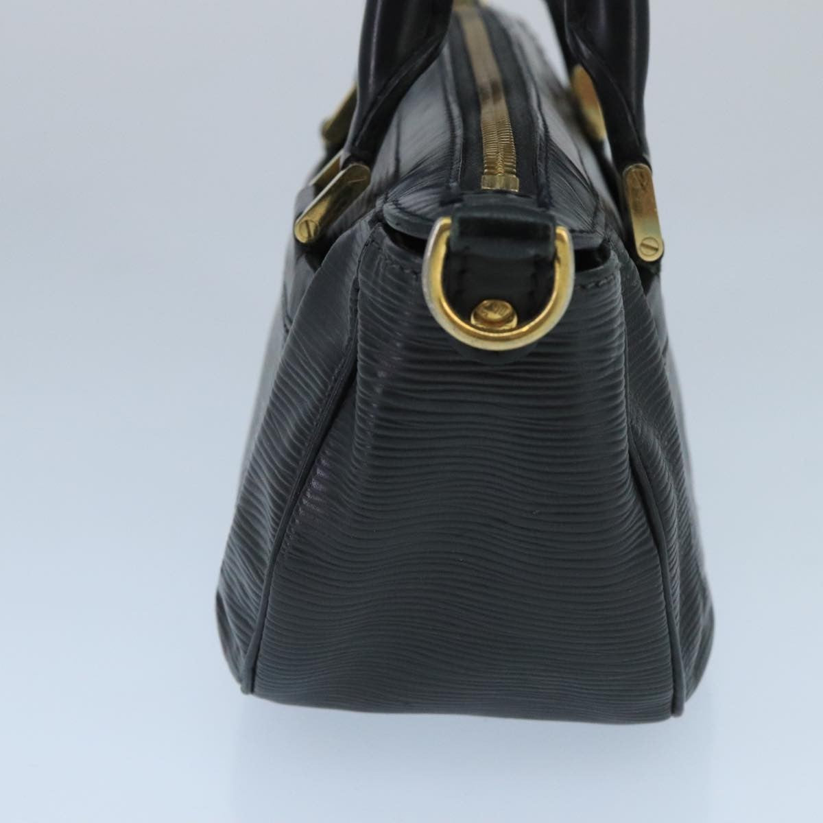 Louis Vuitton Dhanura Handbag Epi Leather, BLACK, LEATHER, Handbag