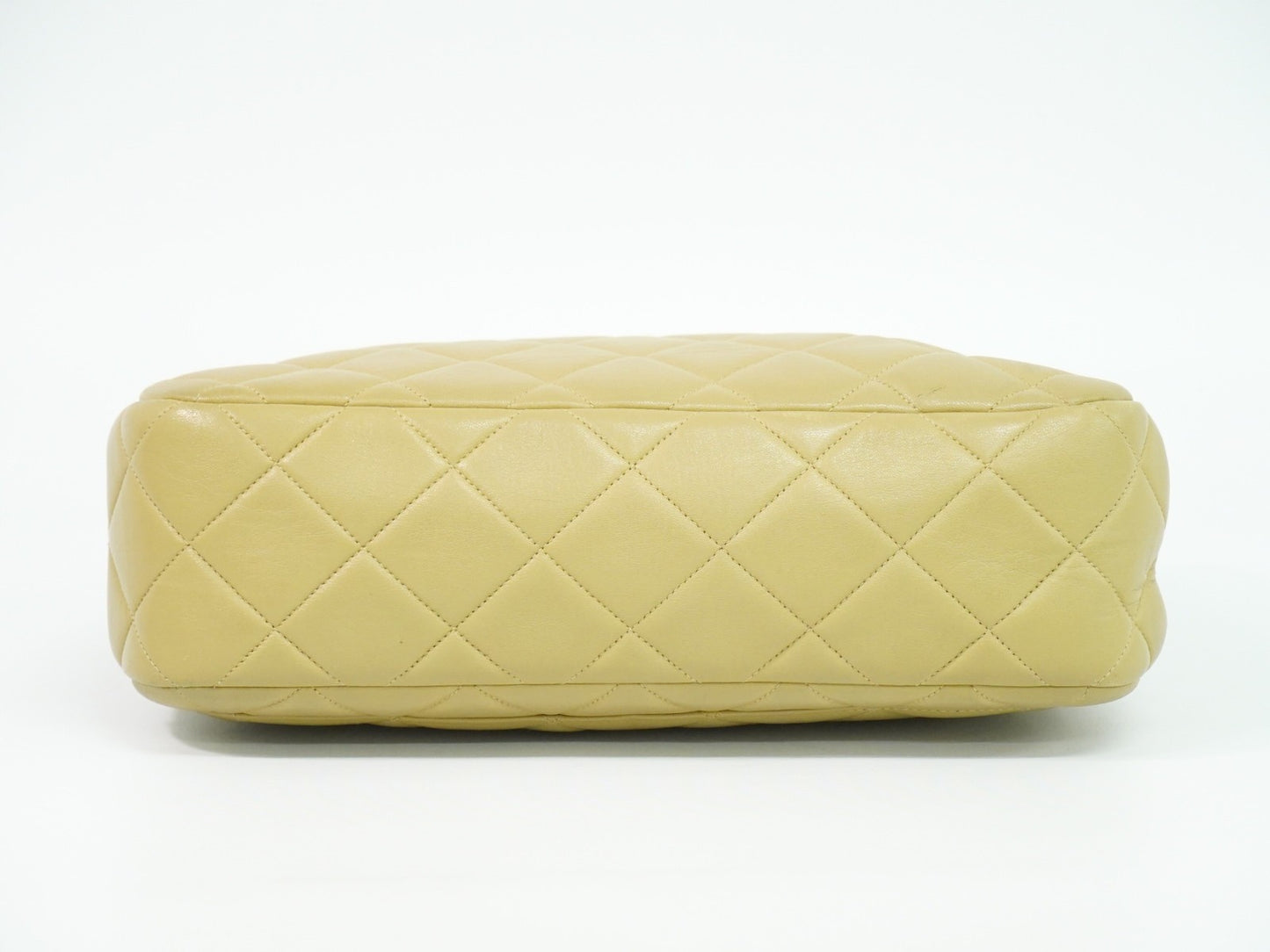 Chanel Vintage Tote Leather, BEIGE, LEATHER, Tote bag