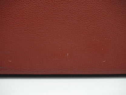 Hermes Victoria Travel Bag Leather, RED, LEATHER, Travel bag