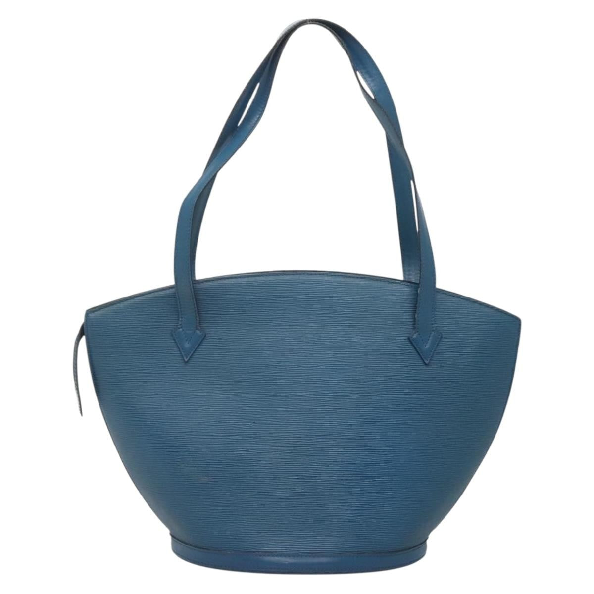 Louis Vuitton Saint Jacques Handbag Epi Leather, BLUE, LEATHER, Handbag