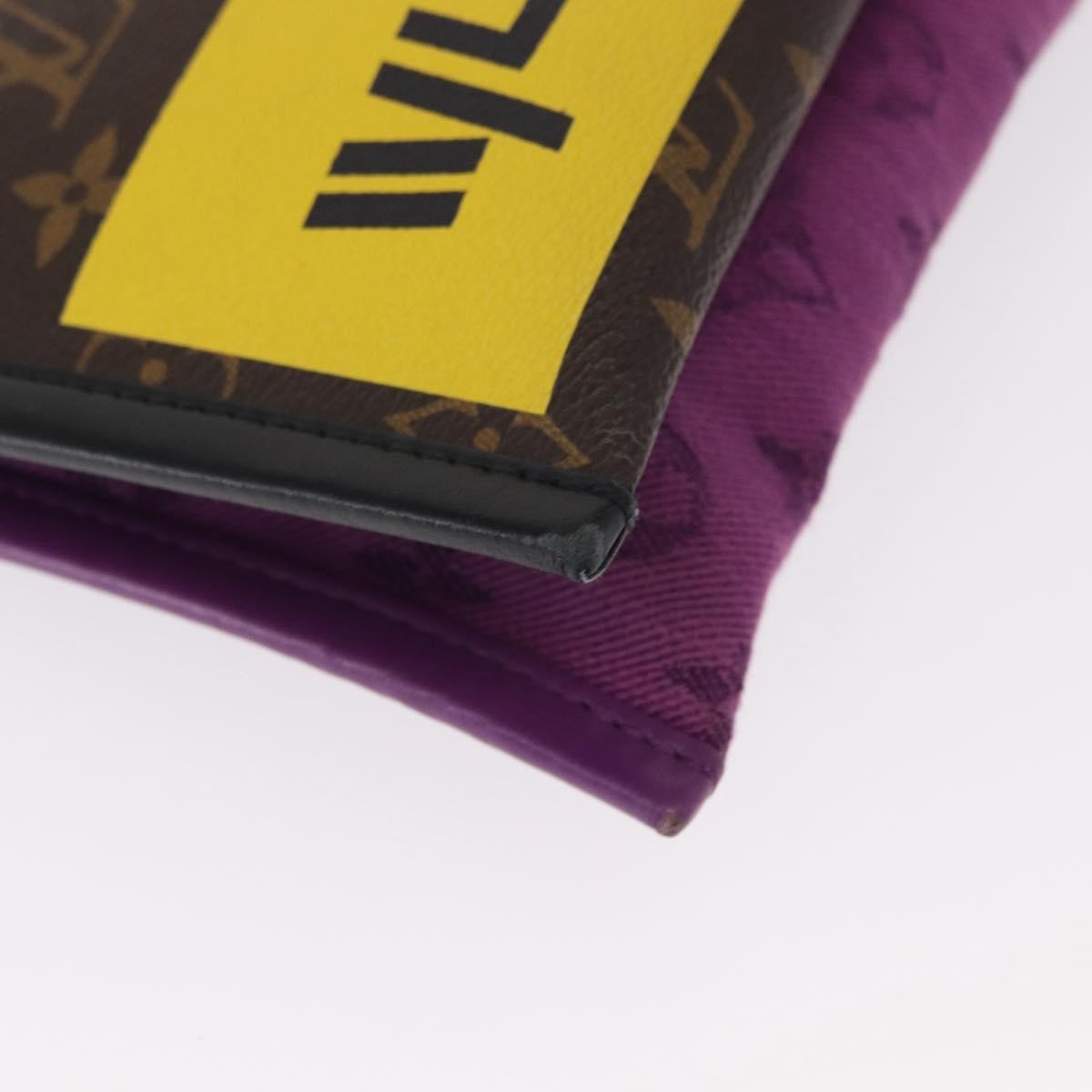 Louis Vuitton Double Flat Messenger Bag Limited Edition Logo Story Monogram Canvas and Denim, MULTICOLOUR, CANVAS, Shoulder bag