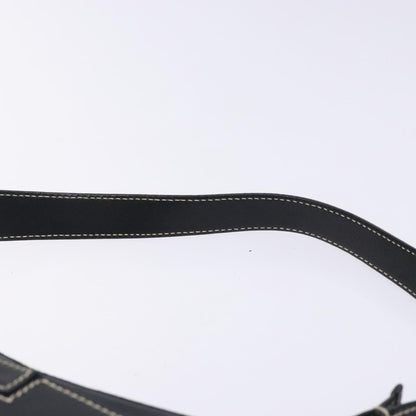 Salvatore Ferragamo Gancini Shoulder Bag Leather, BLACK, LEATHER, Shoulder bag