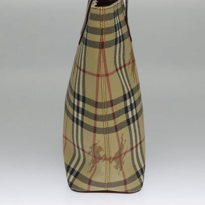 Burberry Top Handle Tote Haymarket Coated Canvas, BEIGE, CANVAS, Tote bag