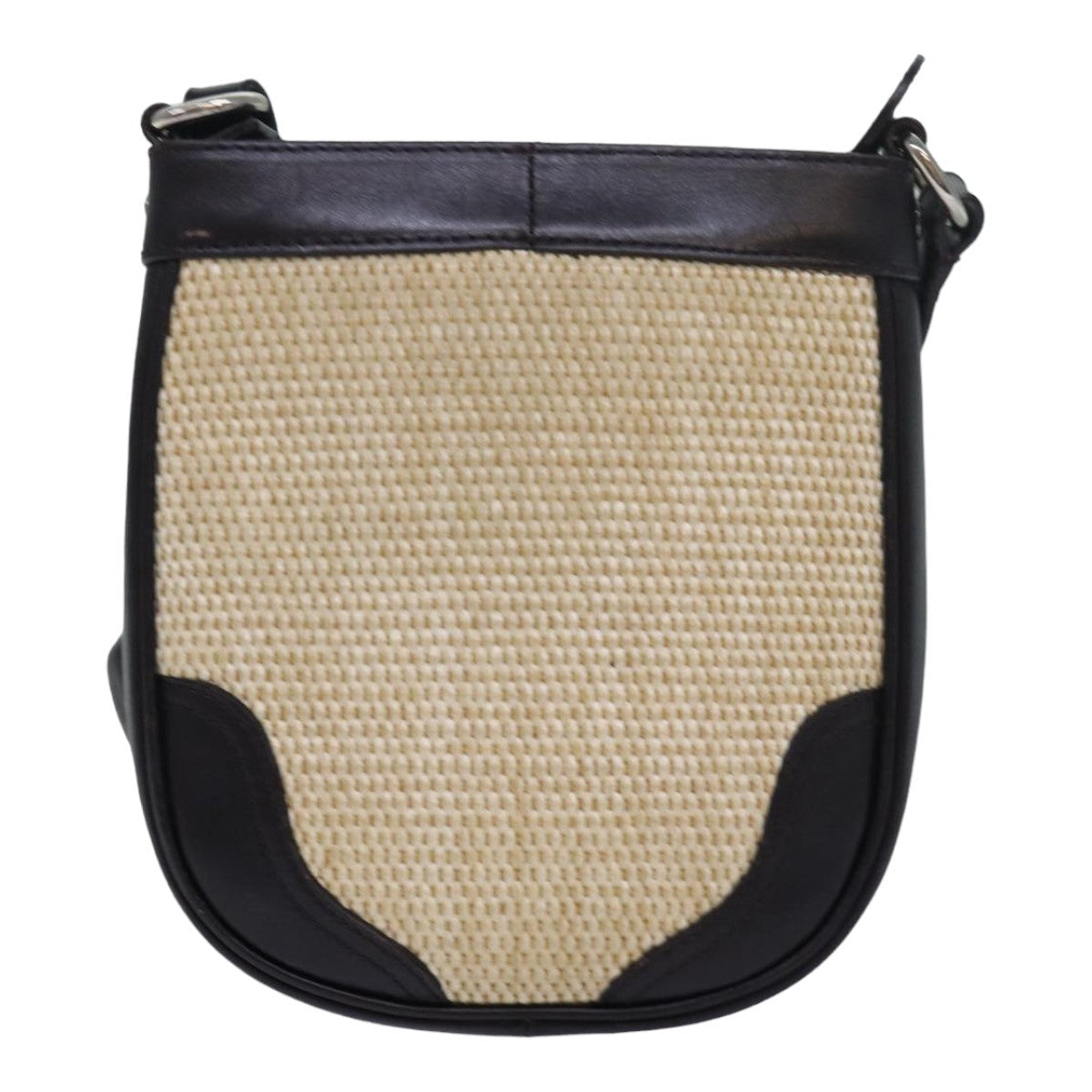 Burberry Vintage Shoulder Bag Leather, BEIGE, LEATHER, Shoulder bag