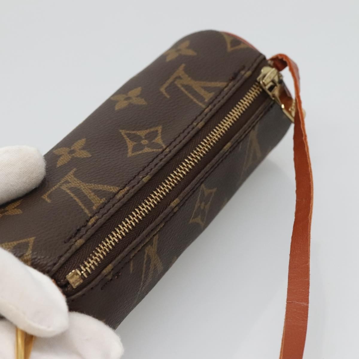 Louis Vuitton Papillon Pochette Monogram Canvas, BROWN, CANVAS, Handbag
