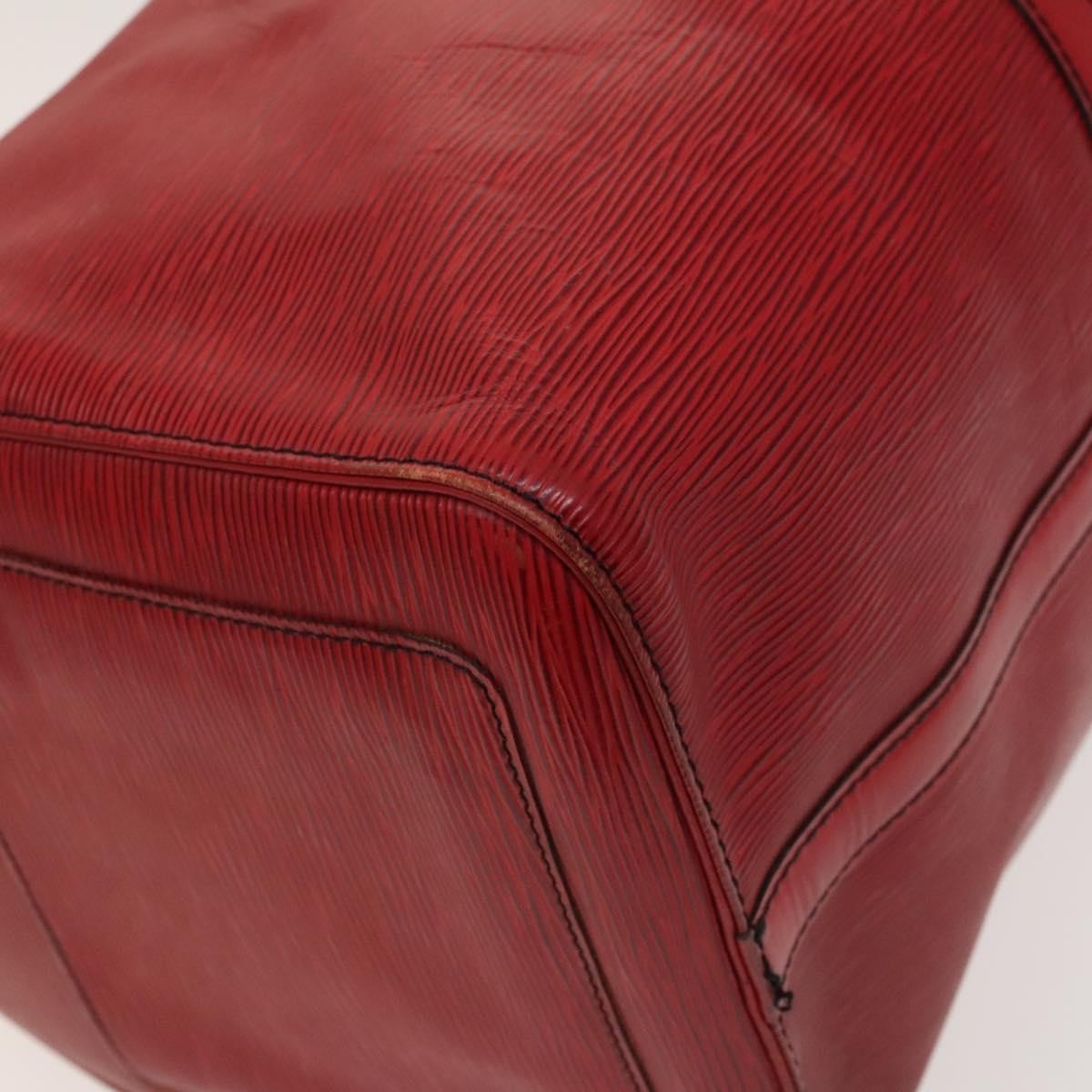 Louis Vuitton Keepall Bag Epi Leather, RED, LEATHER, Travel bag