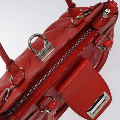 Salvatore Ferragamo Marisa Satchel Leather, RED, LEATHER, Shoulder bag