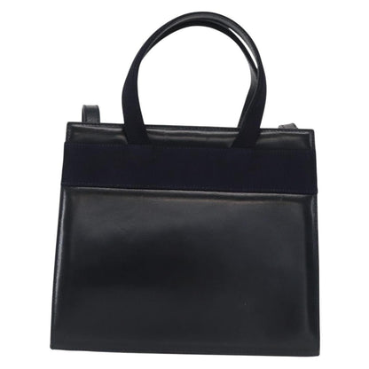 Salvatore Ferragamo Convertible Vara Bow Tote Leather, NAVY, LEATHER, Handbag