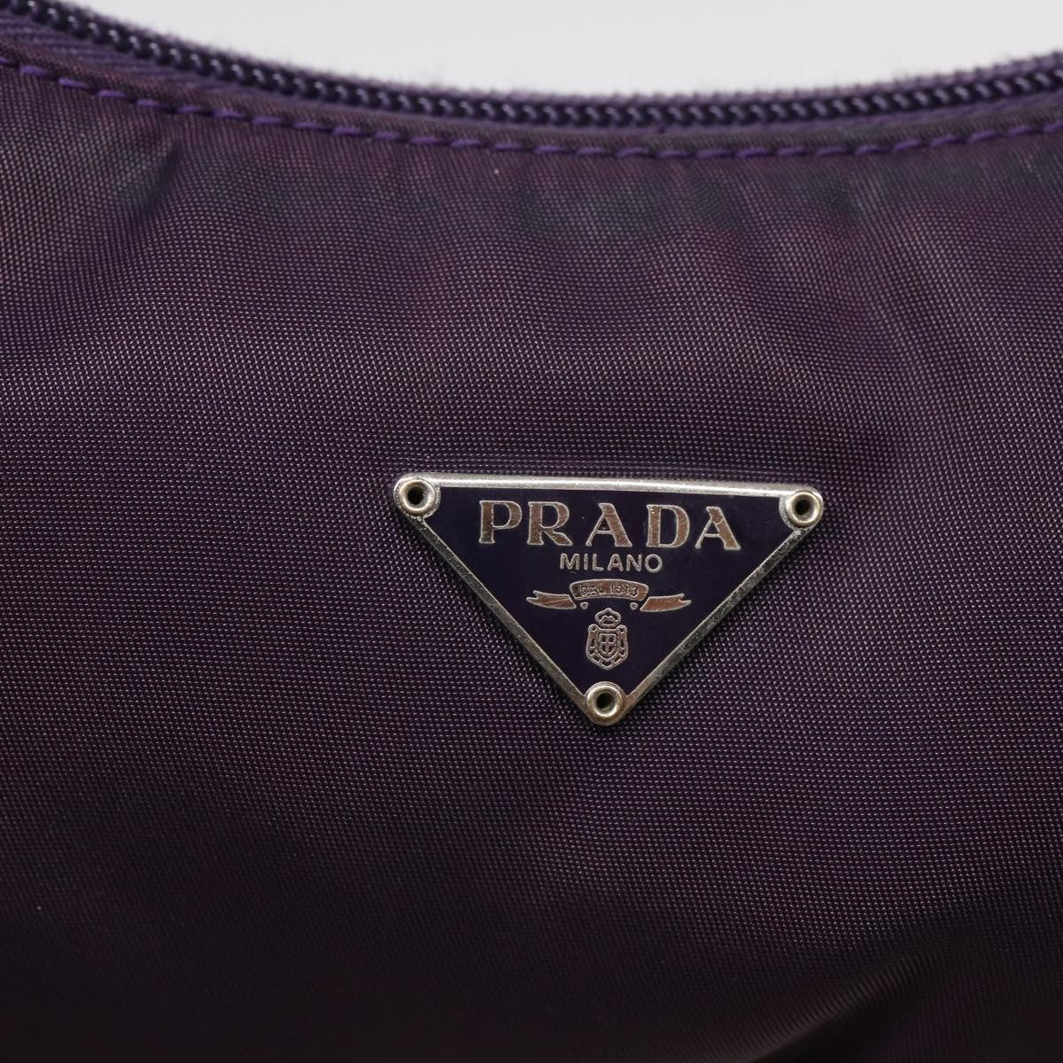 Prada Pochette Shoulder Bag Tessuto, PURPLE, NYLON, Clutche & pouche