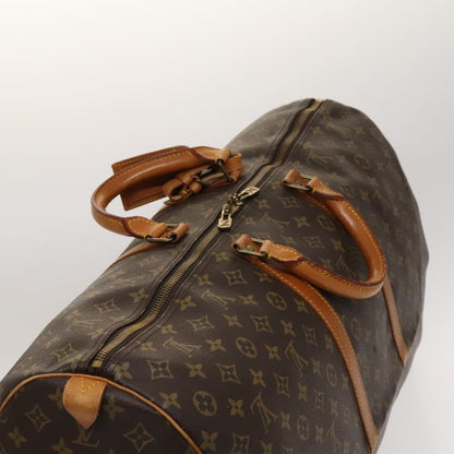 Louis Vuitton Keepall Bag Monogram Canvas, BROWN, CANVAS, Travel bag
