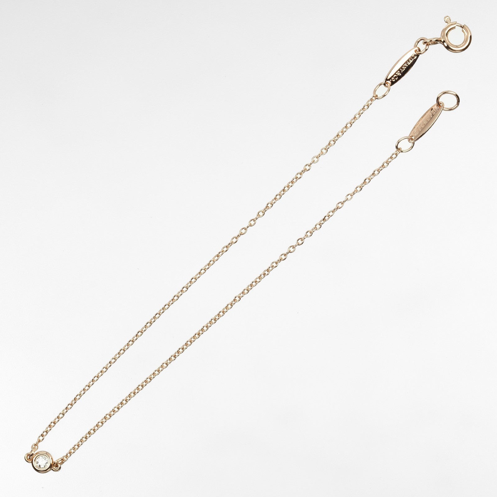 Tiffany & Co. Peretti Diamonds By The Yard Bracelet 18K Rose Gold with Diamond, GOLD, ROSE_GOLD, Bracelet