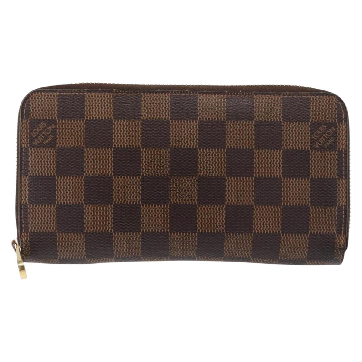 Louis Vuitton Zippy Wallet NM Damier, BROWN, CANVAS, Wallets