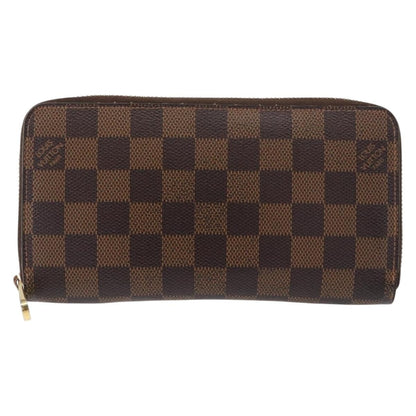 Louis Vuitton Zippy Wallet NM Damier, BROWN, CANVAS, Wallets