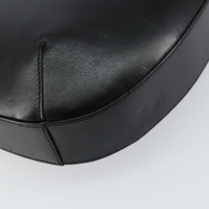 Salvatore Ferragamo Vintage Gancini Hobo Leather, BLACK, LEATHER, Shoulder bag