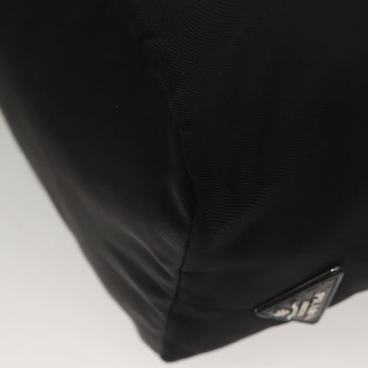 Prada Convertible Double Tote Tessuto, BLACK, NYLON, Handbag