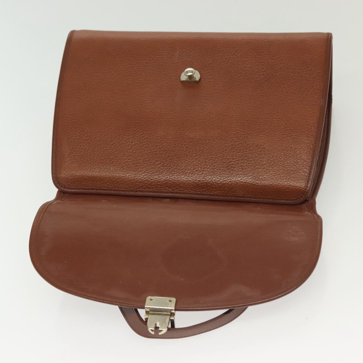 Burberry Vintage Handbag Leather, BROWN, LEATHER, Handbag