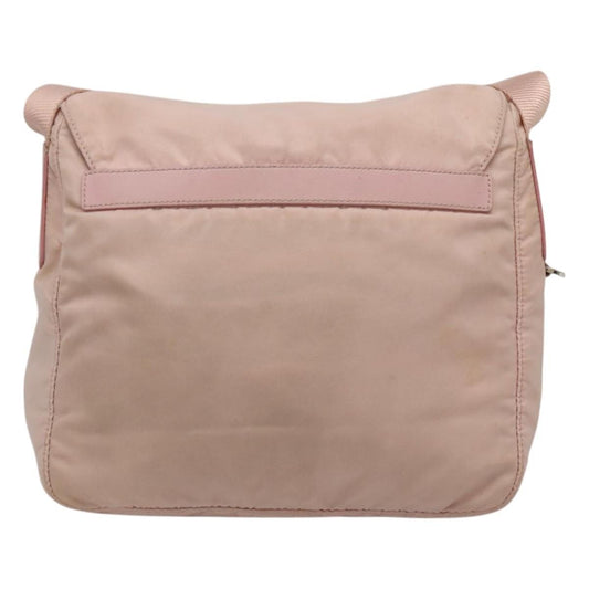 Prada Buckle Messenger Bag Tessuto, PINK, NYLON, Shoulder bag