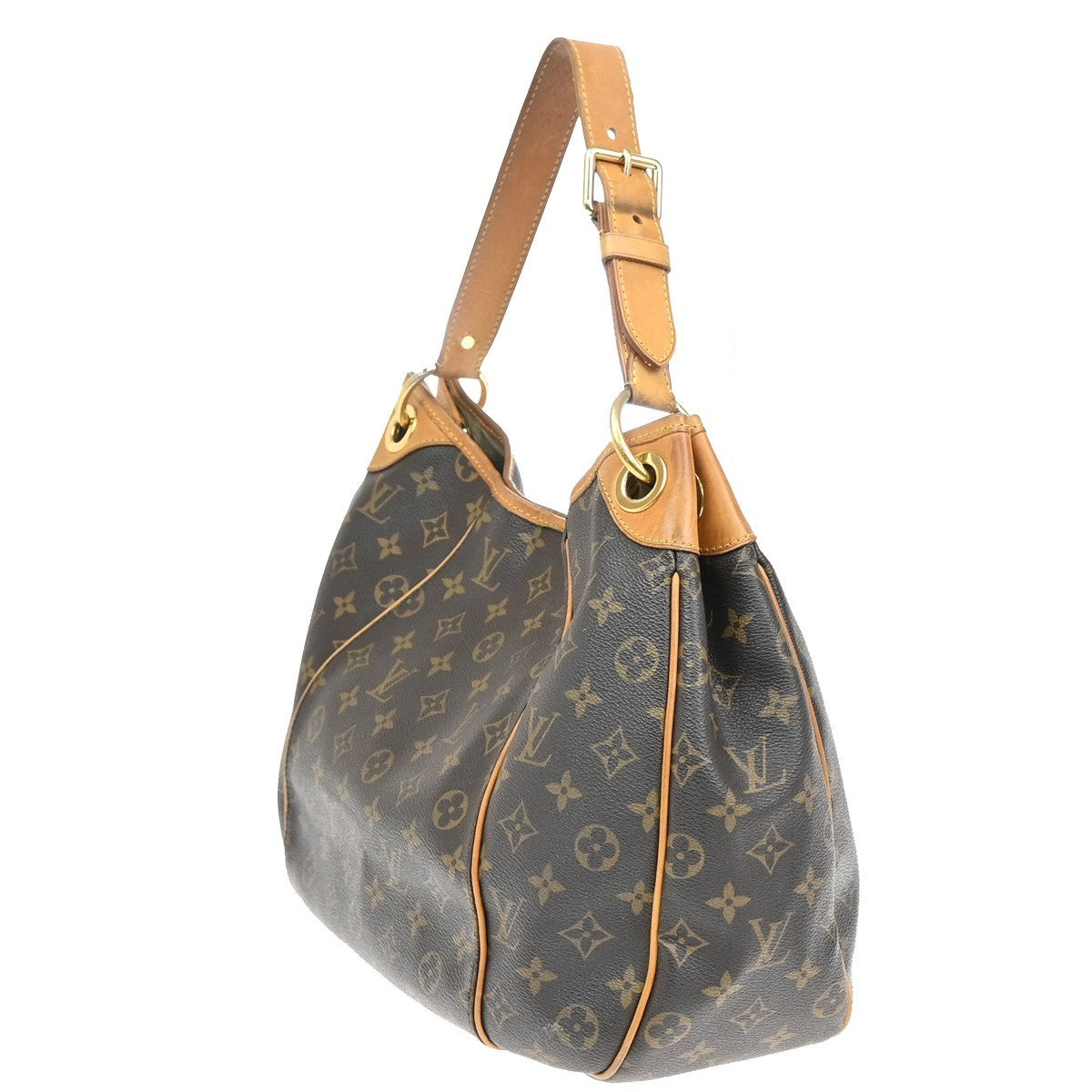 Louis Vuitton Galliera Handbag Monogram Canvas, BROWN, CANVAS, Shoulder bag