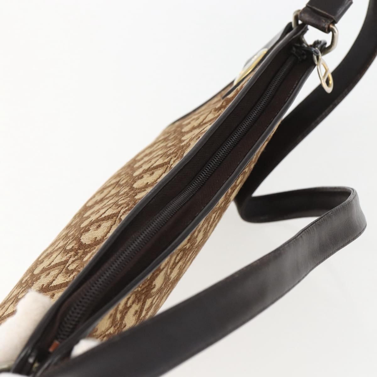 Christian Dior Vintage CD trotter Shoulder bag Canvas, BEIGE, CANVAS, Shoulder bag