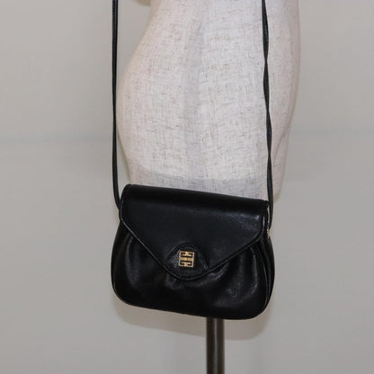 Givenchy Vintage 4G shoulder bag Leather, BLACK, LEATHER, Shoulder bag