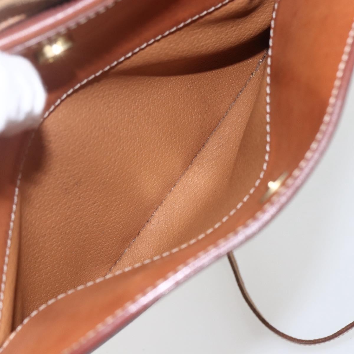 Celine Vintage Macadam Shoulder Bag Canvas and Leather, BROWN, CANVAS, Shoulder bag