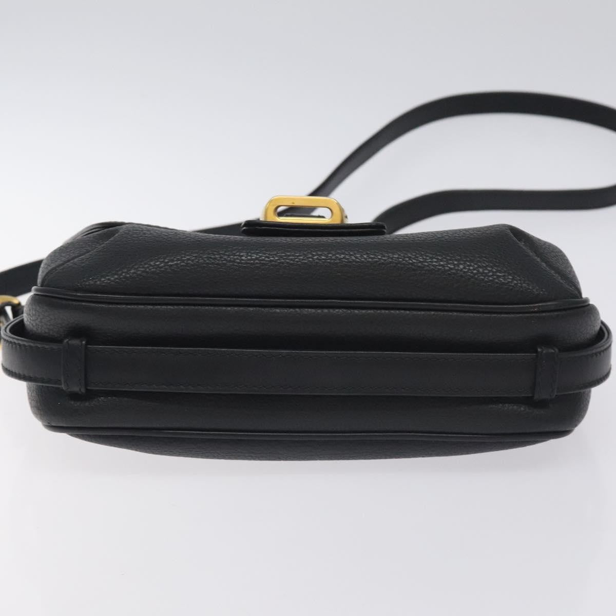 Gucci Vintage Shoulder Bag Leather, BLACK, LEATHER, Shoulder bag