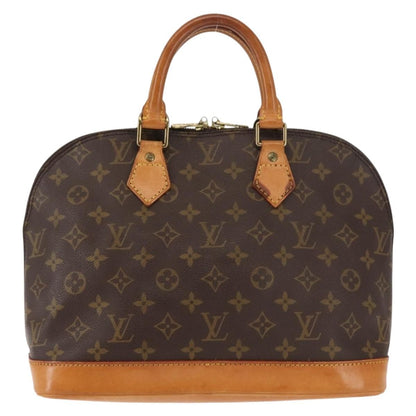 Louis Vuitton Alma Handbag Monogram Canvas, BROWN, CANVAS, Handbag