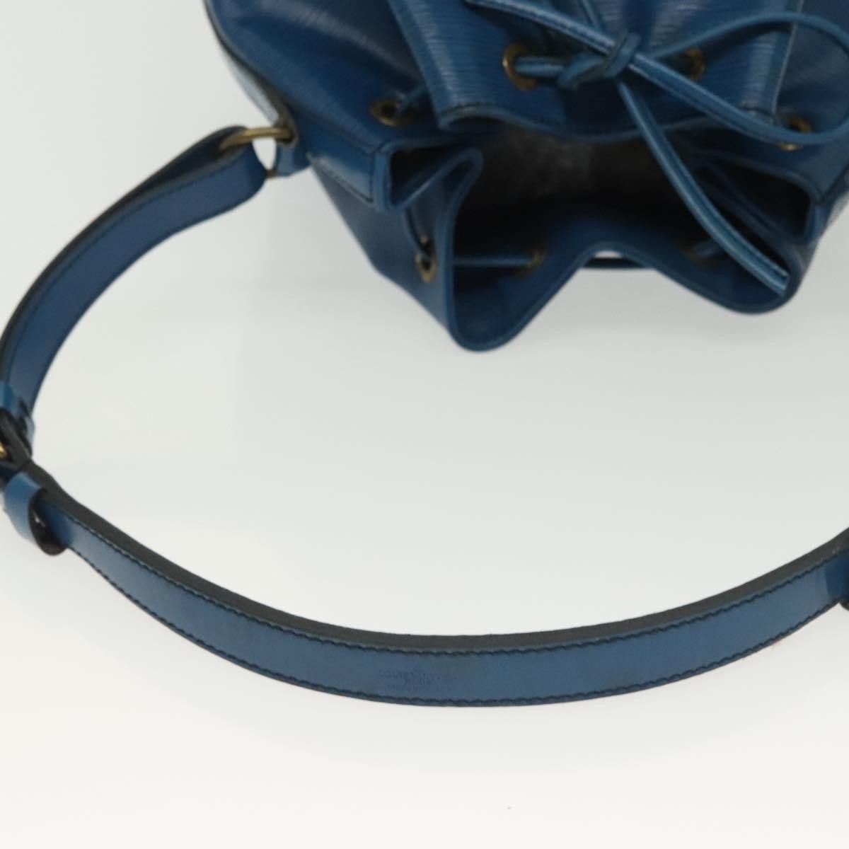 Louis Vuitton Petit Noe Handbag Epi Leather, BLUE, LEATHER, Handbag